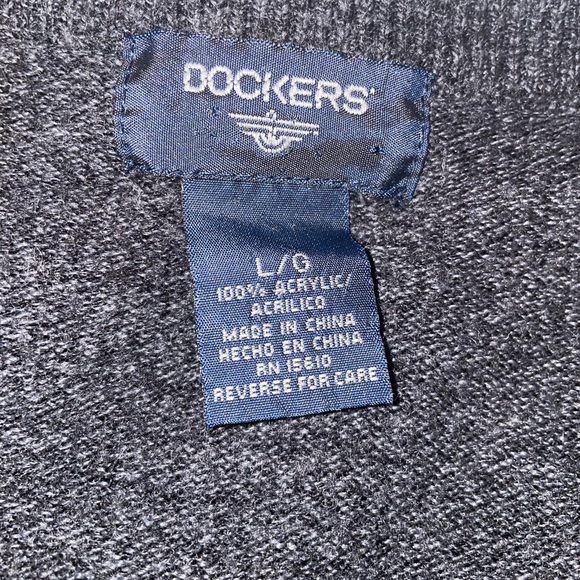 Dark Grey Men’s L/G Sweater Vest - Picture 2 of 3